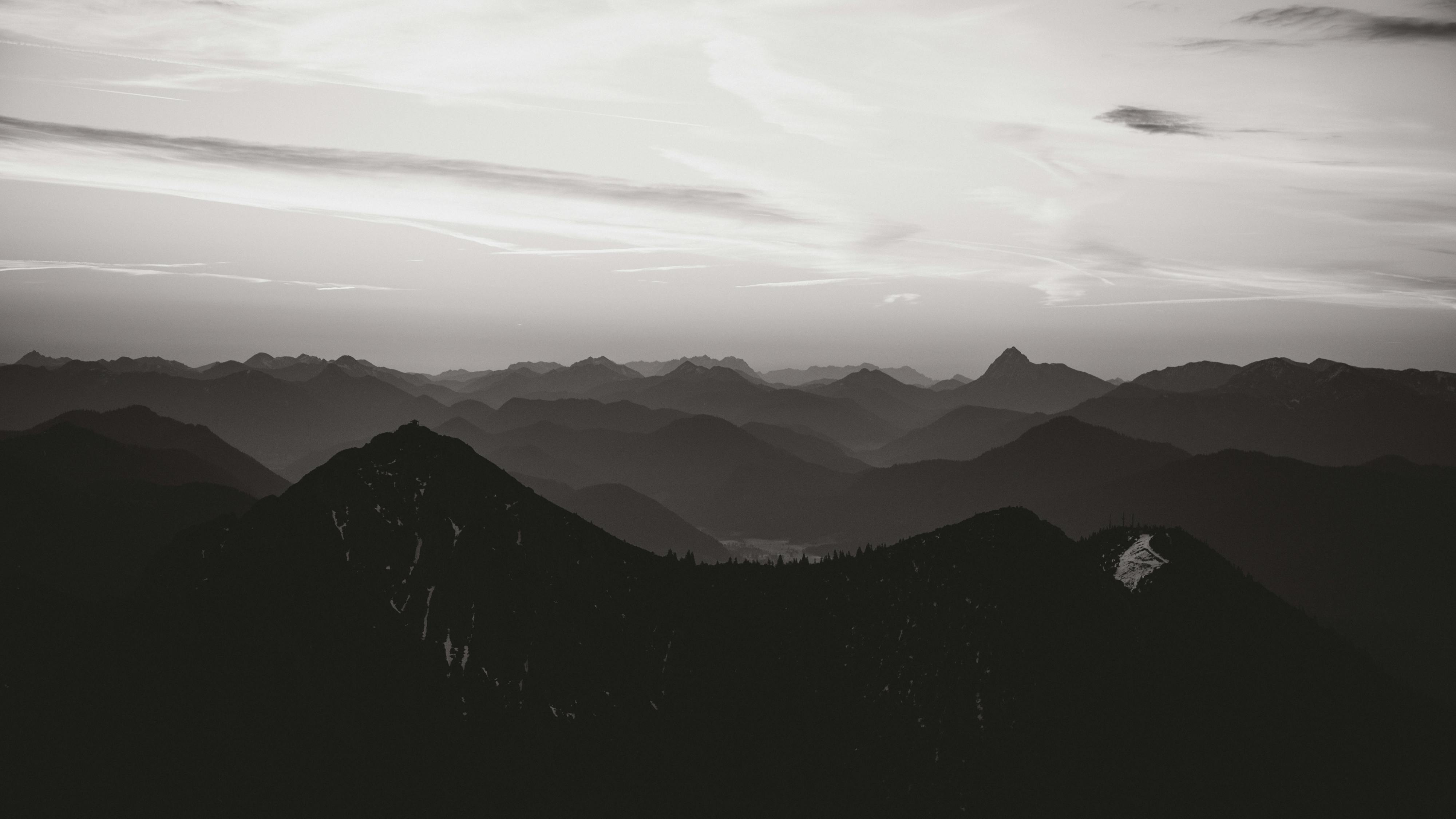 Sonnenaufgang über den Bayerischen Alpen